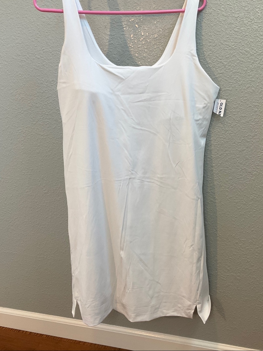 Old Navy White Scoop Neck Tank Dress